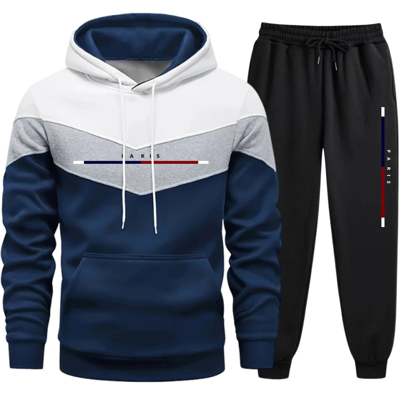 Winter Clothing Sale - Conjunto Deportivo para Hombre, Sudadera Tricolor
