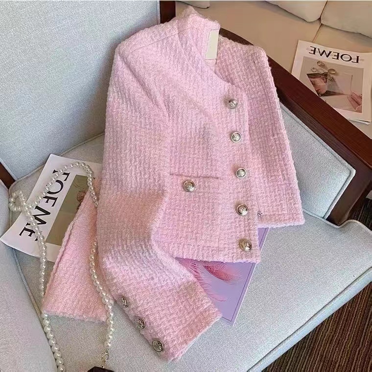 Jack Winter Clothing - Chaqueta Rosa fragante de Tweed para