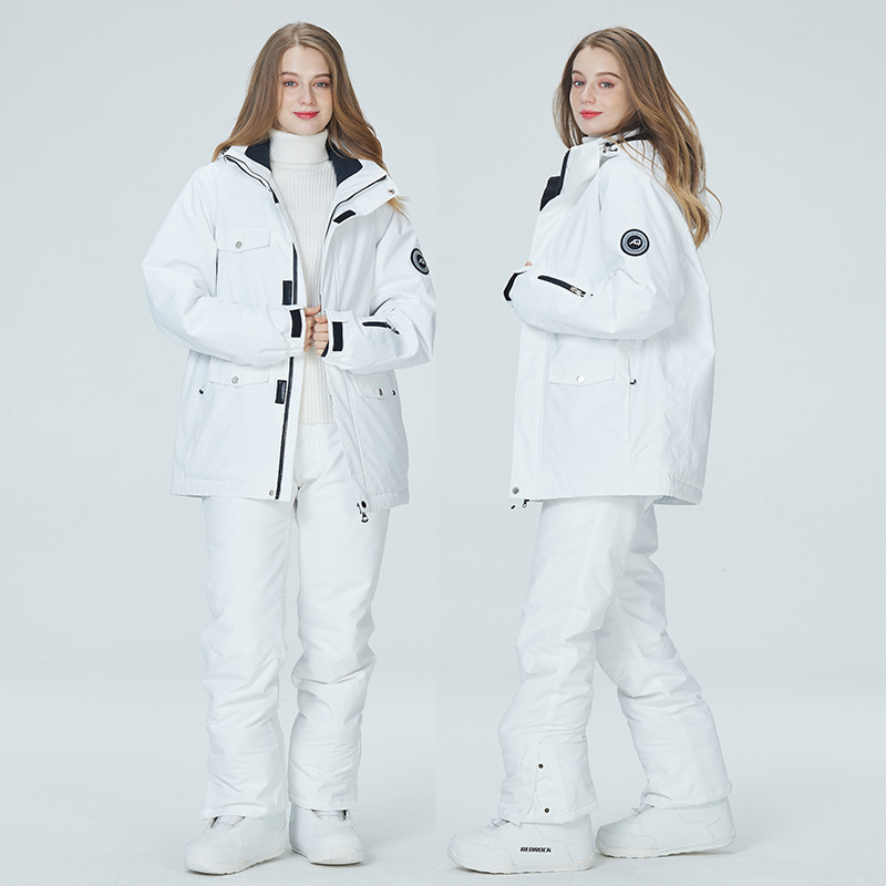 Ski Pants Waterproof - Traje de esquí blanco puro de