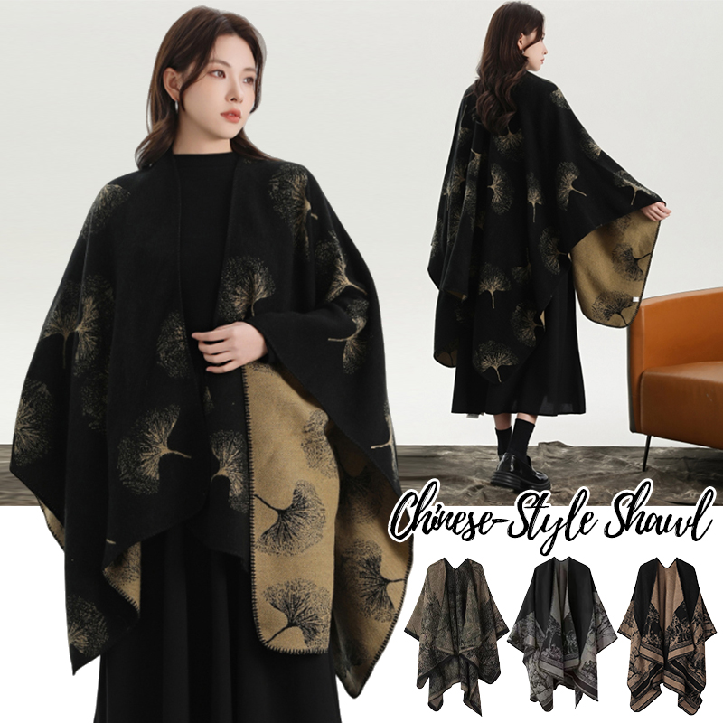 Winter Clothing Ideas - Chal de punto estampado para mujer,