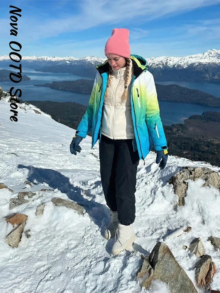 Ski Pants Waterproof - Traje de Esquí para Mujer, Chaqueta