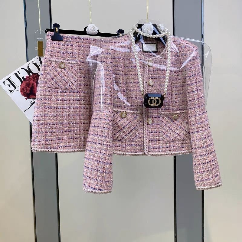 Jack Winter Clothing - Traje Y2K fragante de Tweed Vintage