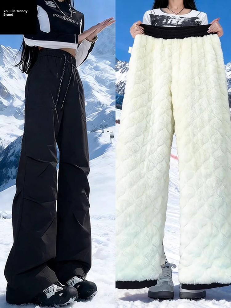 Ski Pants Waterproof - Pantalones de algodón impermeables y cálidos