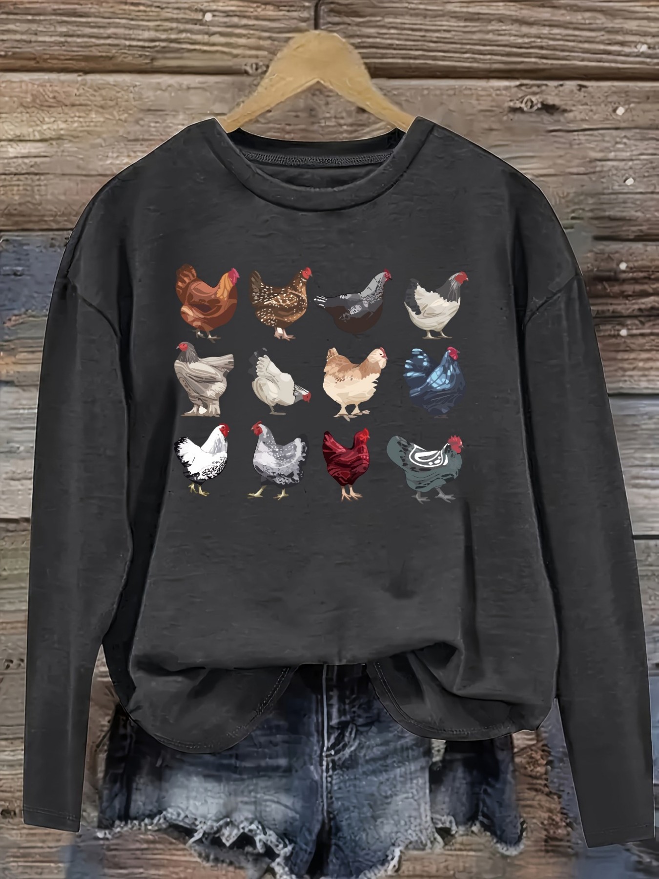 Camiseta Casual de Manga Larga - Winter Clothing Color reseña y precio