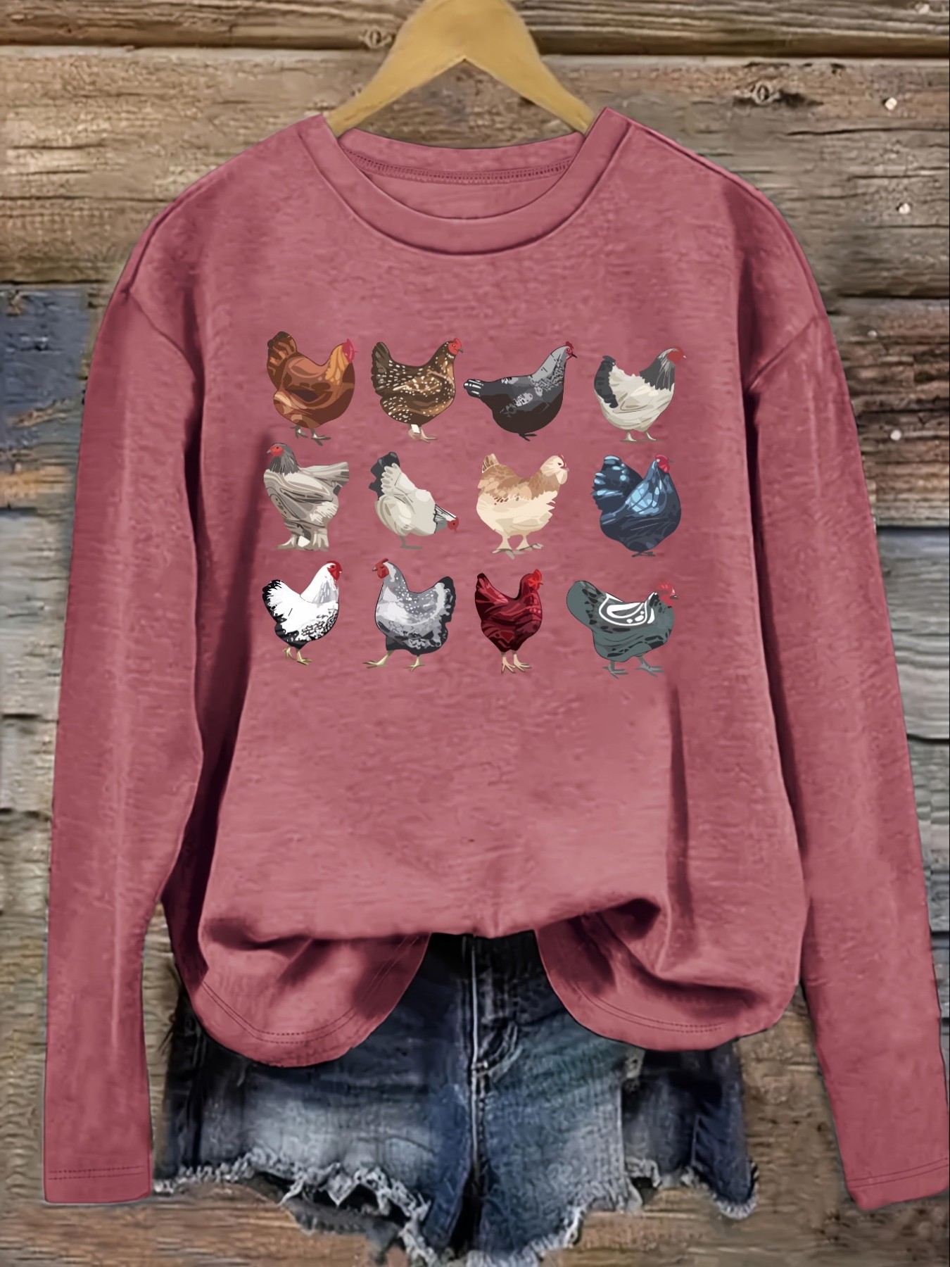 Camiseta Casual de Manga Larga - Winter Clothing Color reseña y precio