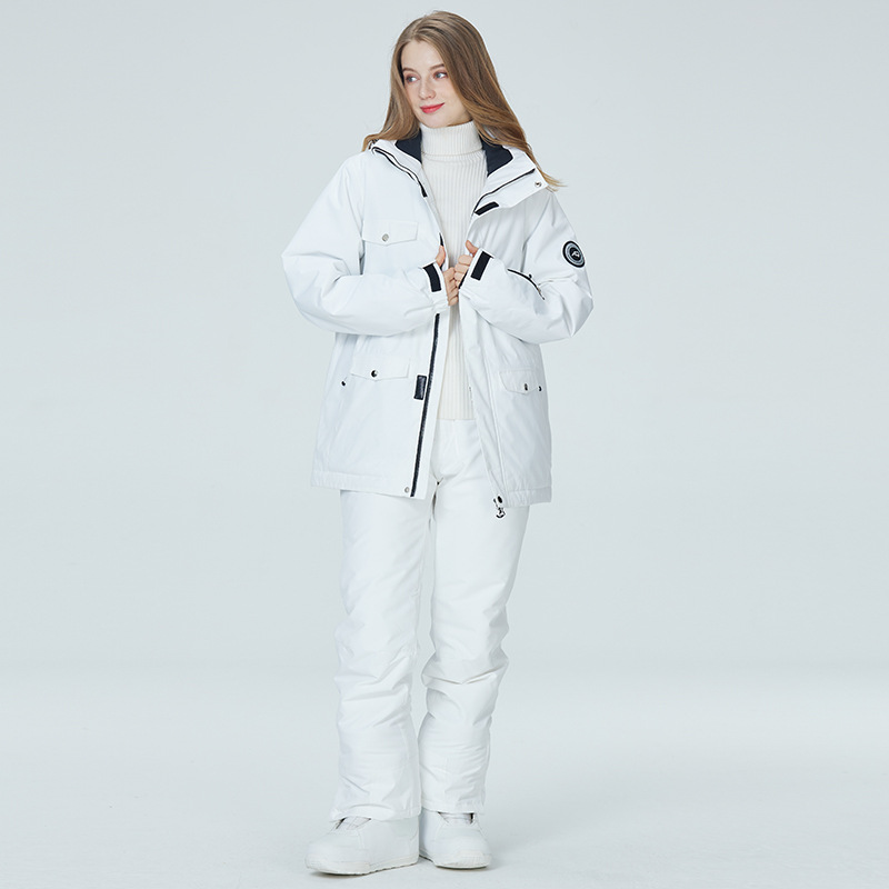 Traje de esquí blanco puro de  - Ski Pants Waterproof reseña y precio