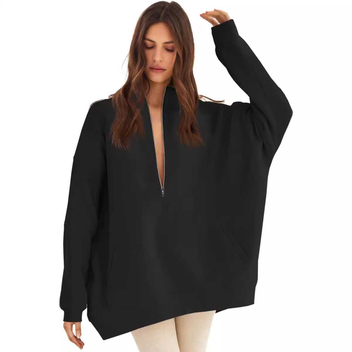 Suéter de cuello alto con crem - Winter Under Clothing reseña y precio